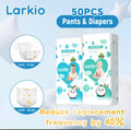 Example ￼Larkio 50 PCS diaper for Baby Unisex Ultra thin and dry Breathable diapers Pull-up Pants product